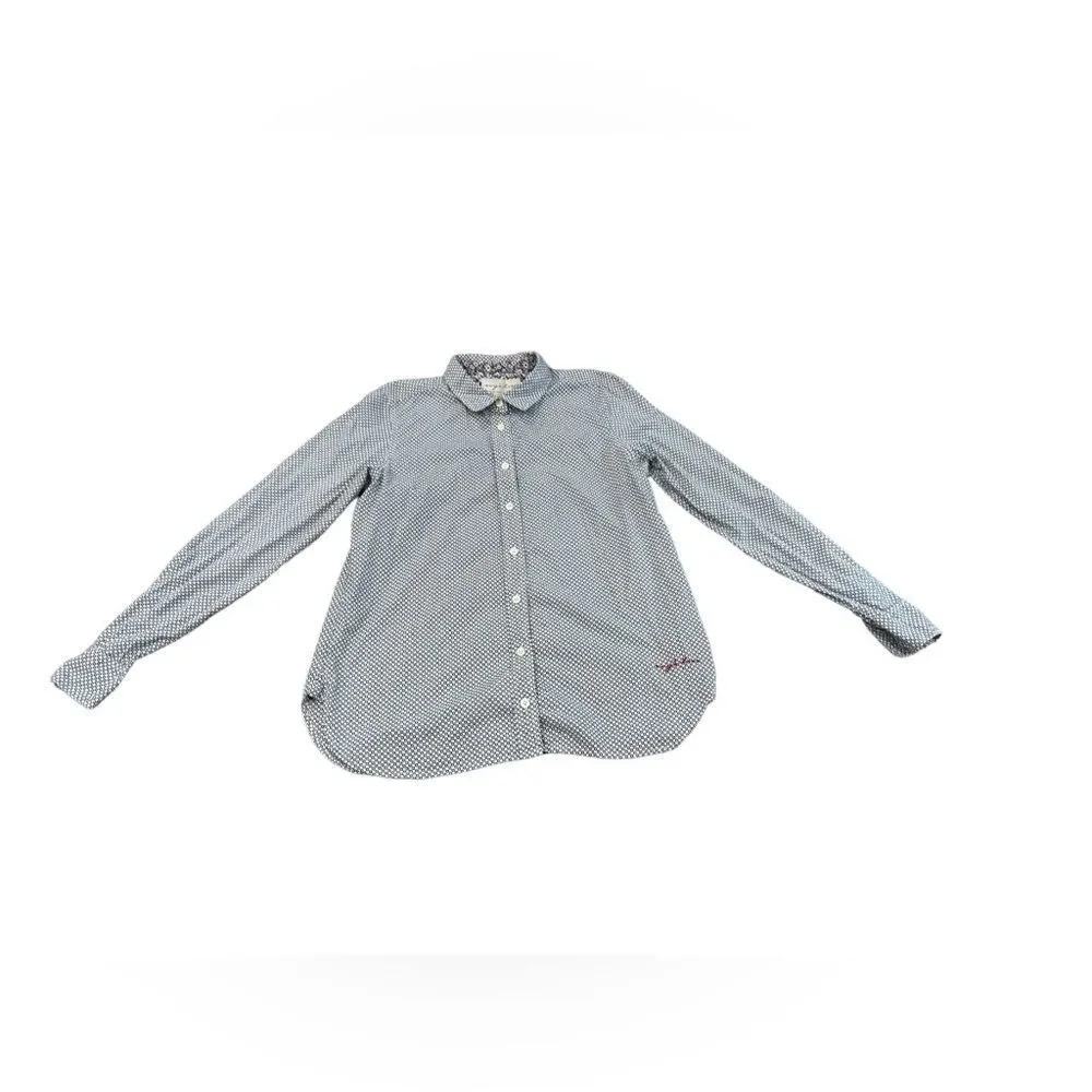 EUC Evy’s Trees Cotton Blouse Business Fun Medium